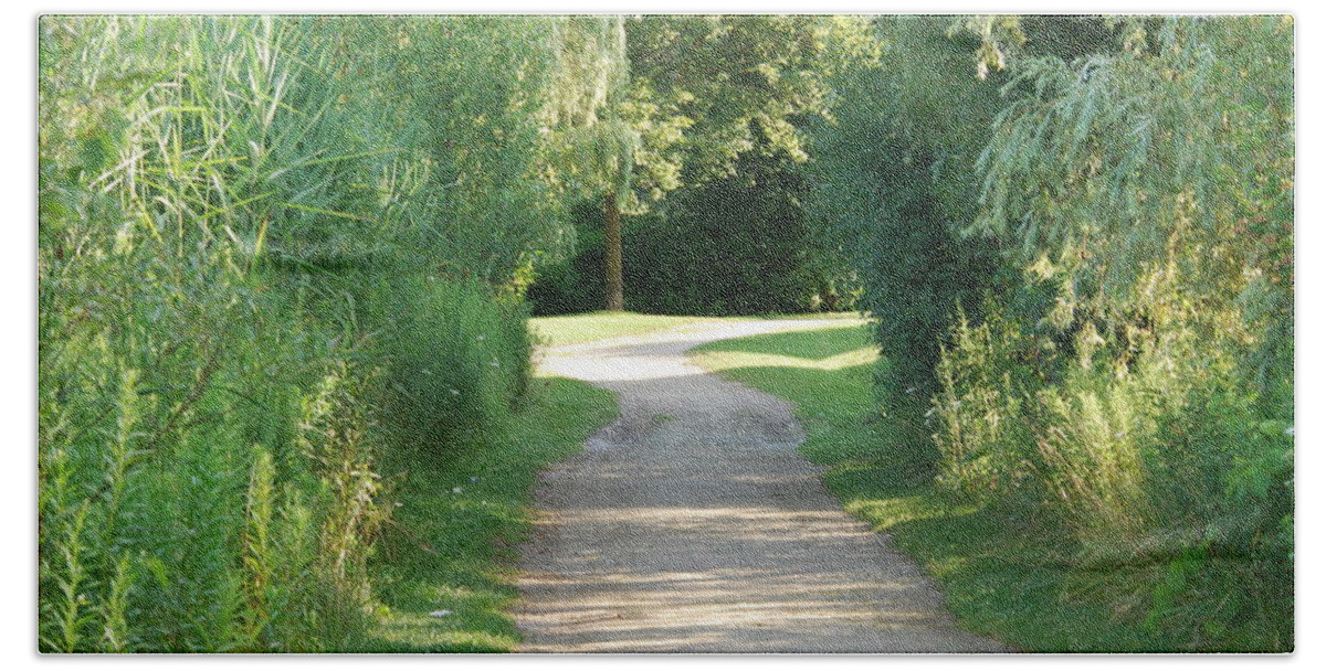 Path Bath Towel featuring the photograph The Magical Path by Ee Photography