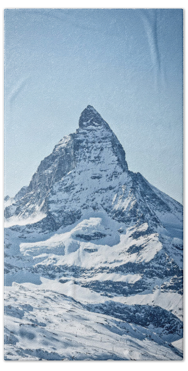 Alpine Hand Towel featuring the photograph The Matterhorn by Rick Deacon