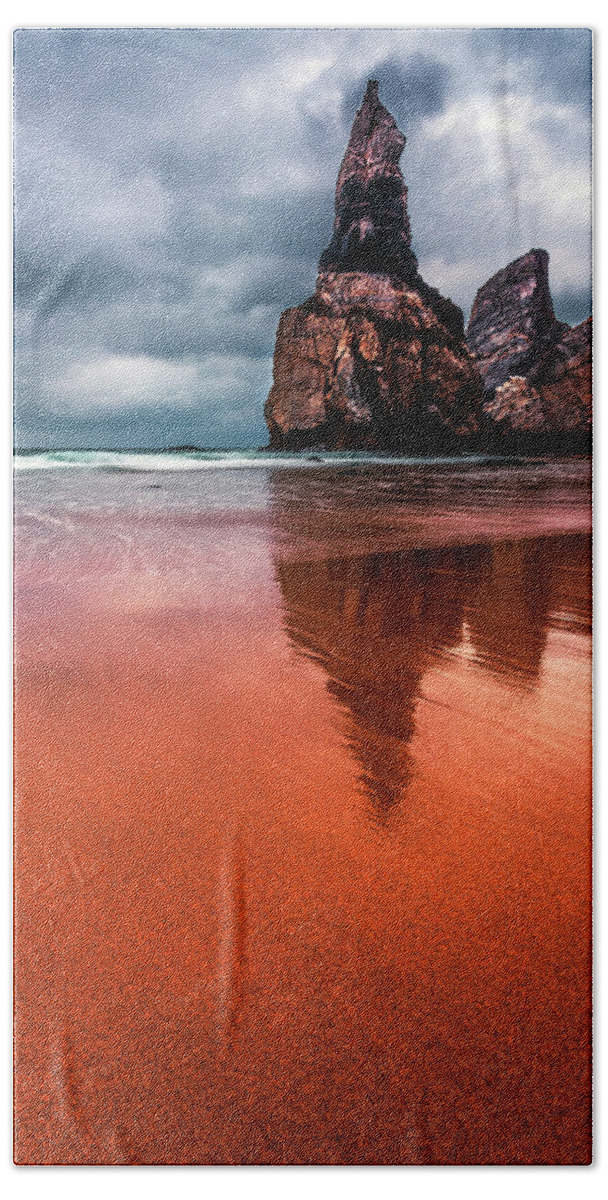 Portugal Bath Towel featuring the photograph The Needle by Evgeni Dinev