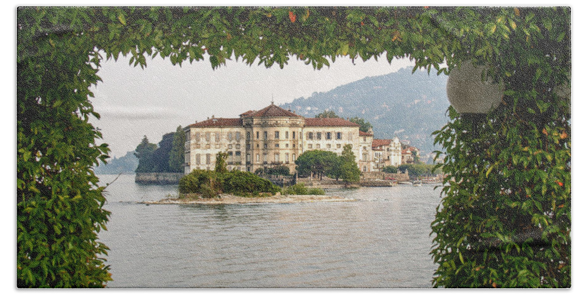 Borromean Islands Bath Towel featuring the photograph The Palace of Isola Bella... by David Choate