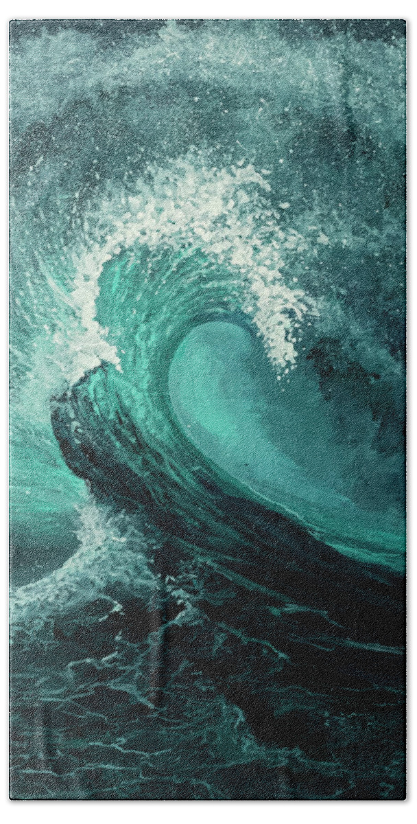 Perfect Hand Towel featuring the painting The Perfect Storm by Darice Machel McGuire