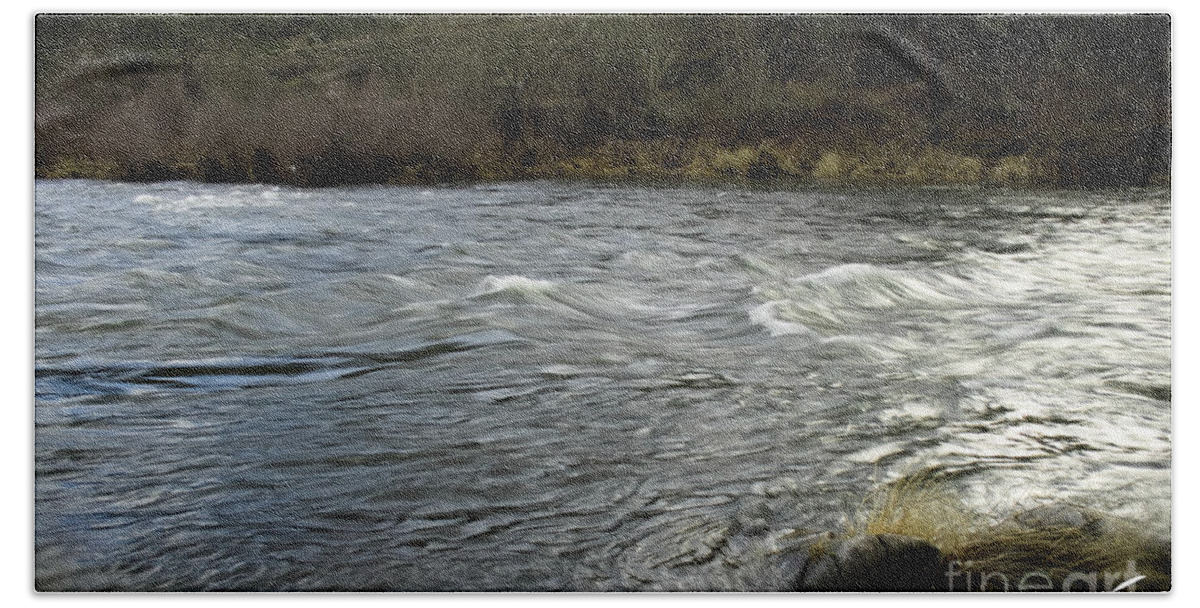Moving Hand Towel featuring the photograph The Rouge River IV by Theresa Fairchild