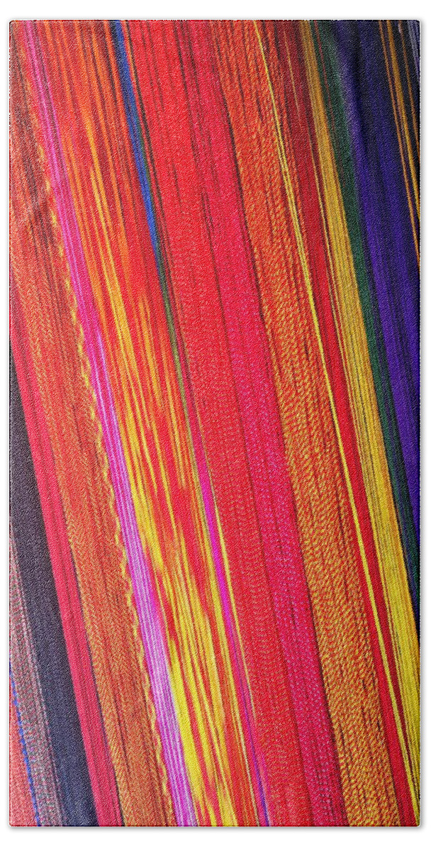 Decorative Threads Hand Towel featuring the photograph ThReady by Jarek Filipowicz