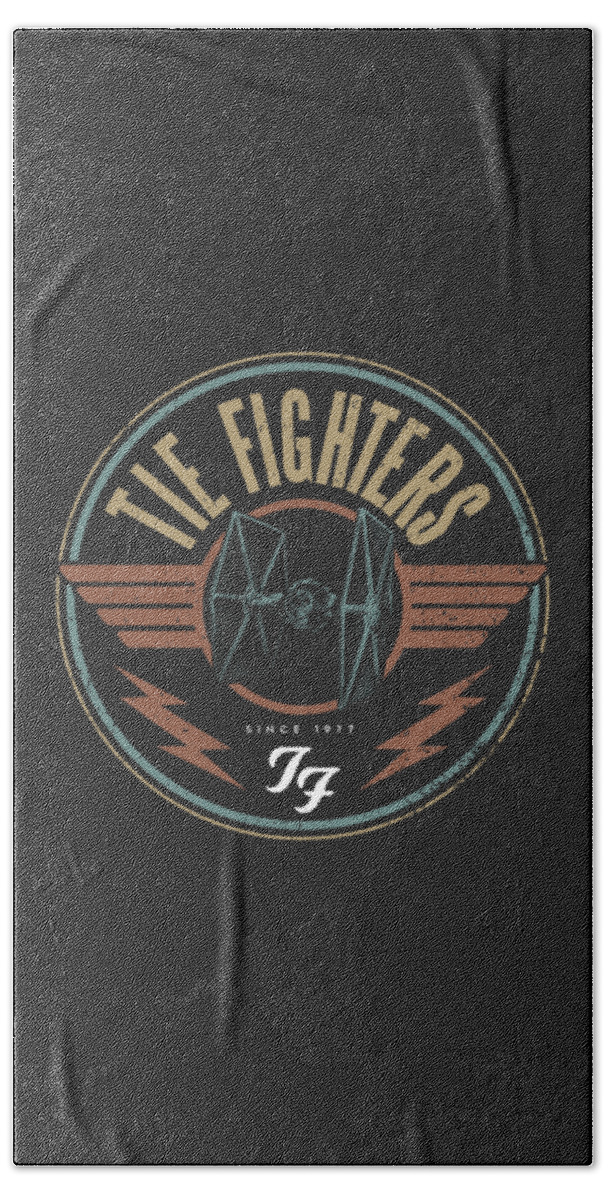 Foofighters Hand Towel featuring the digital art TIE Fighters by Edward Draganski