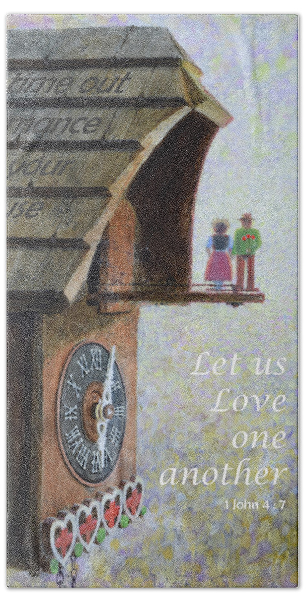 Valentines Hand Towel featuring the painting Time out Together by Graham Braddock