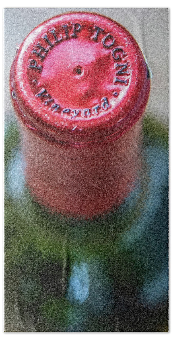 Cabernet Sauvignon Bath Towel featuring the photograph Togni Wine 9 by David Letts