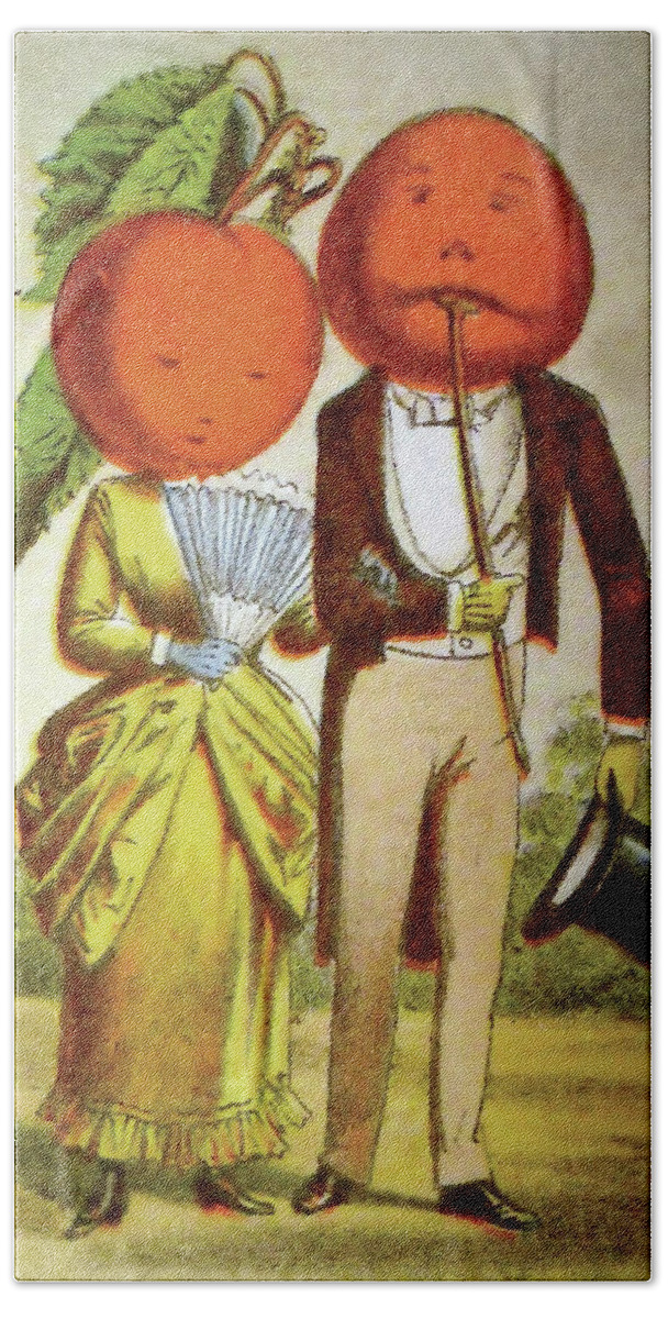 Tomato Hand Towel featuring the digital art Tomato Couple by Long Shot