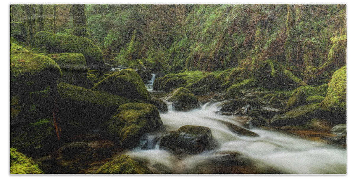 Ireland Hand Towel featuring the photograph Torc Waterfall by Arthur Oleary