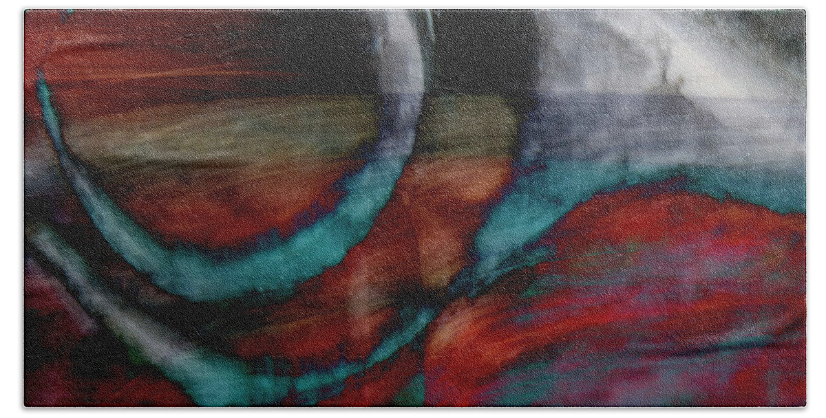 Totem Bath Towel featuring the photograph Eye of the Totem - Abstract 7 by Kathy Paynter