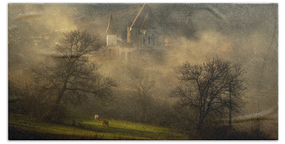 Europe Bath Towel featuring the photograph Transilvania by Piotr Skrzypiec