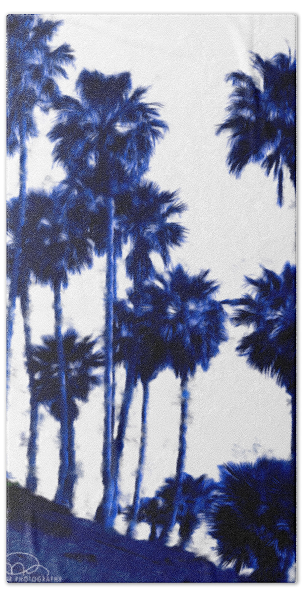 Tropical Blues 2 Bath Towel featuring the photograph Tropical Blues 2 by Susan Molnar