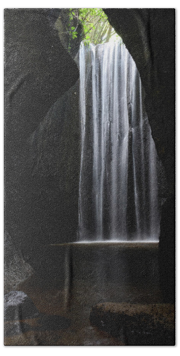 Tukad Cepung Bath Towel featuring the photograph Tukad Cepung Waterfall - Bali, Indonesia by Earth And Spirit