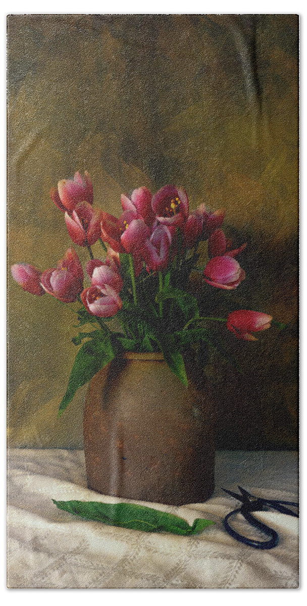 Spring Hand Towel featuring the photograph Tulips by John Rivera