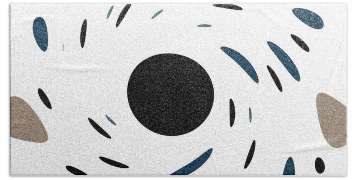 Black Bath Towel featuring the photograph Twirl Polka Dots by Amelia Pearn