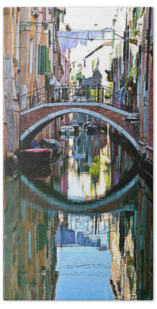 Venice Hand Towel featuring the photograph Venice, Italy by David Morehead