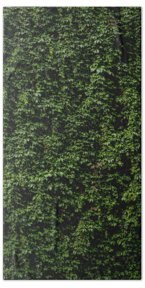 Green Bath Towel featuring the photograph Wall Of Green - Vertical by Nicklas Gustafsson