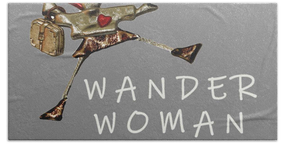 Wander Woman. Living Room Bath Towel featuring the photograph Wander Woman by Gene Taylor