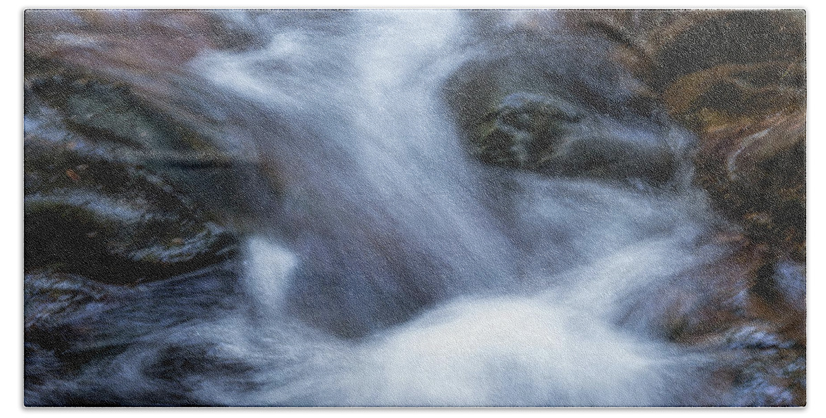 Water Swirl Bath Towel featuring the photograph Water swirl, Lagunitas Creek by Donald Kinney