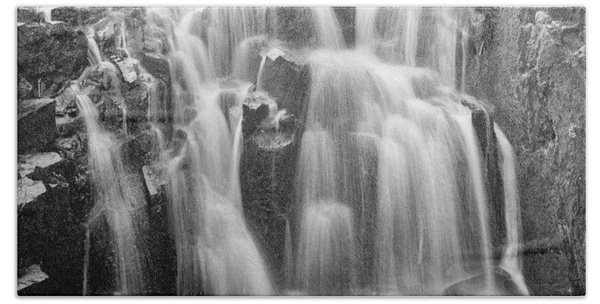 Waterfalls Bath Towel featuring the photograph Waterfalls on Mt Rainier, WA by Mike Bergen