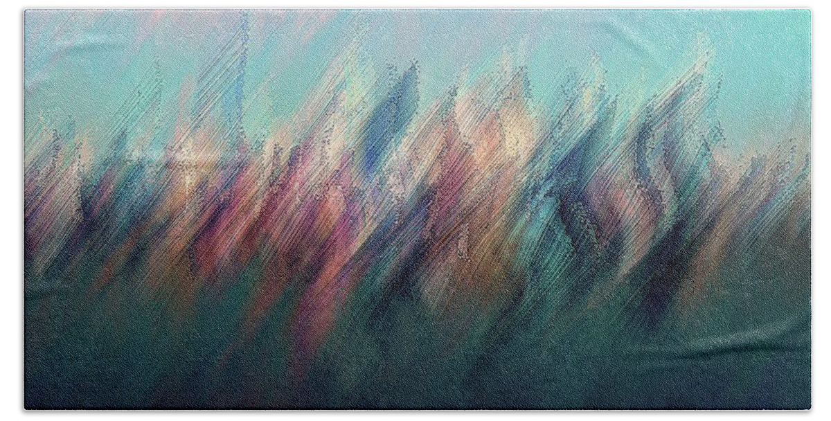 Digital Hand Towel featuring the digital art Waterwind by David Manlove
