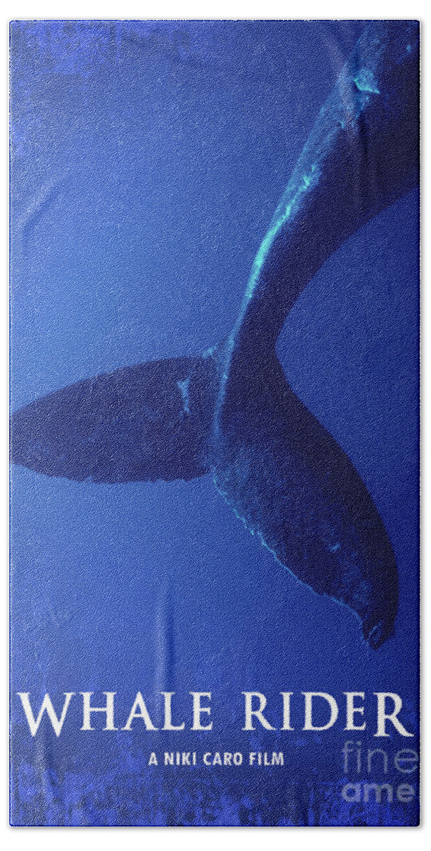 Movie Poster Hand Towel featuring the digital art Whale Rider by Bo Kev