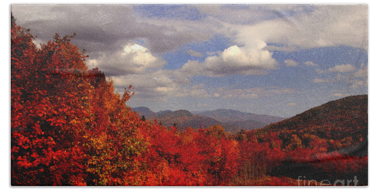 Fall Bath Towel featuring the photograph White Mountains in Autumn by Lennie Malvone