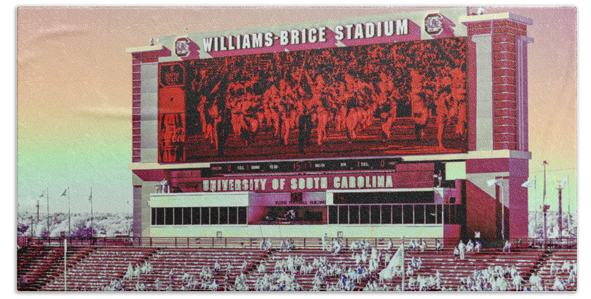 Usc Bath Towel featuring the photograph Williams - Brice Stadium #26 by Charles Hite