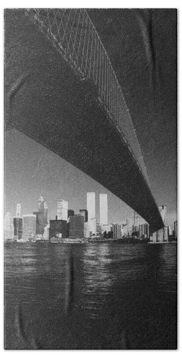 B&w Gallery Hand Towel featuring the photograph World Trade Center NYC by Steven Huszar