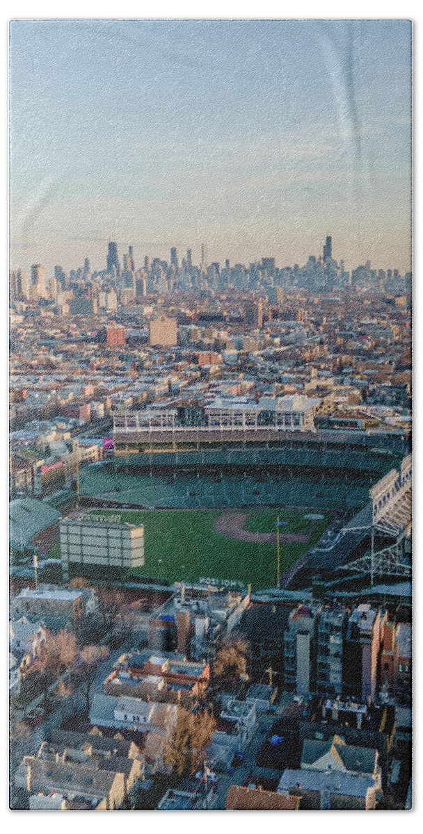 Wrigley Field Hand Towel featuring the photograph Wrigley Field 1 by Bobby K