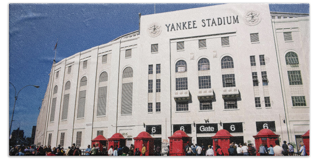 Yankee Stadium Bath Towel featuring the photograph Yankee Stadium Last Game September 30, 1973 by Paul Plaine