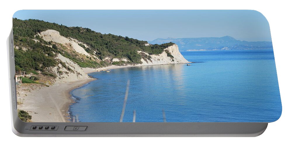 Private Beach Portable Battery Charger featuring the photograph Beach by George Katechis