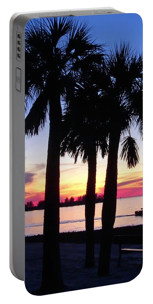 Sunset Portable Battery Charger featuring the photograph Beach Sunset by Aimee L Maher ALM GALLERY
