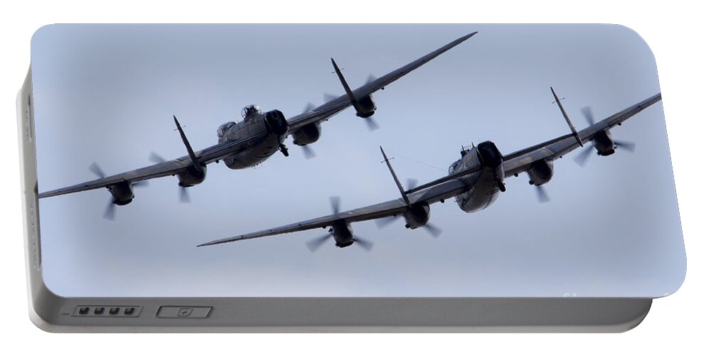 Avro Portable Battery Charger featuring the photograph Lancaster Moment by Airpower Art