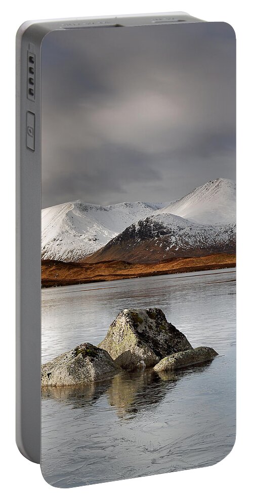 Glencoe Portable Battery Charger featuring the photograph Lochan na h-Achlaise #3 by Grant Glendinning