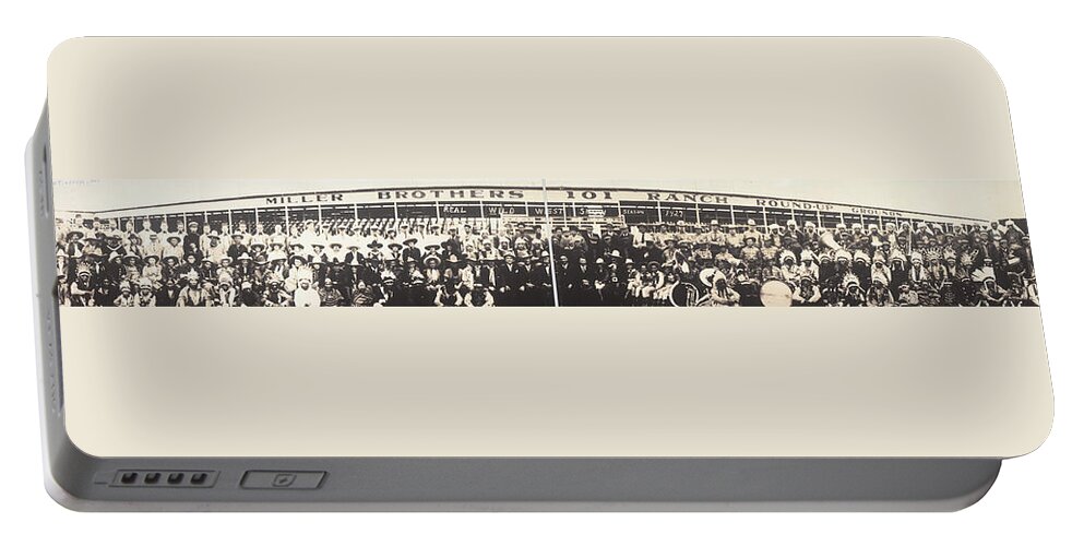 101 Ranch Portable Battery Charger featuring the photograph 101 Ranch Wild West Show by Granger