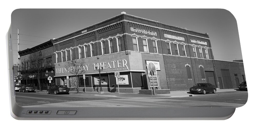 Acting Portable Battery Charger featuring the photograph Alpena Michigan - Thunder Bay Theatre #1 by Frank Romeo