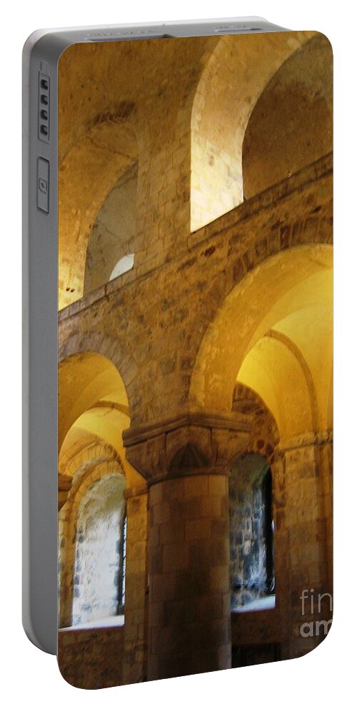 St. John's Chapel Portable Battery Charger featuring the photograph Arches by Denise Railey