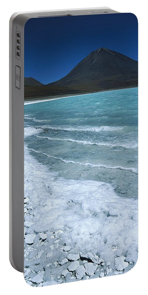 Feb0514 Portable Battery Charger featuring the photograph Arsenic-laden Laguna Verde #1 by Tui De Roy