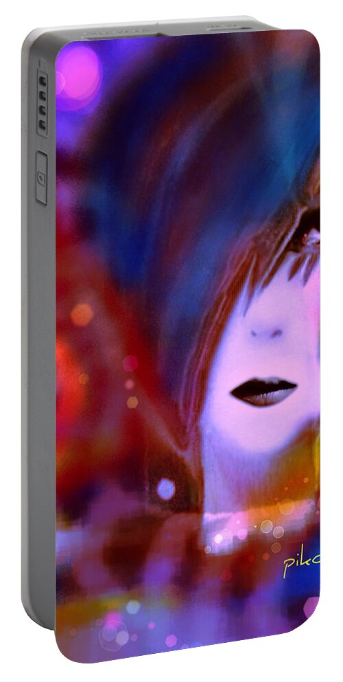 Au Cirque Portable Battery Charger featuring the digital art Au cirque #1 by Pikotine Art