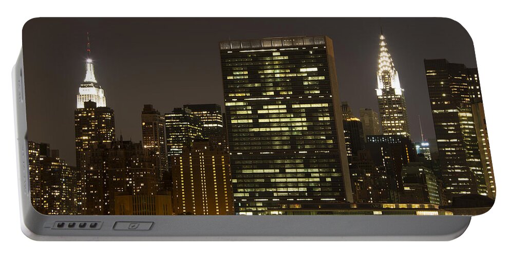 Citicorp Portable Battery Charger featuring the photograph Beauty of the Night #1 by Theodore Jones
