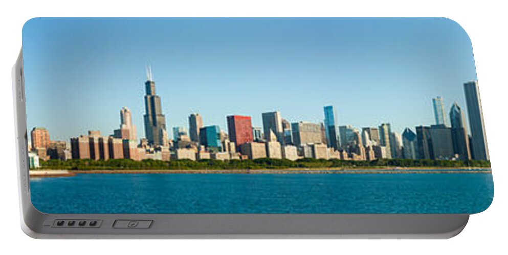 Chicago Skyline Portable Battery Charger featuring the photograph Chicago Lake Front #1 by Semmick Photo