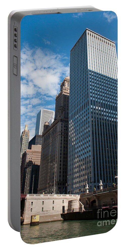 Chicago Downtown Portable Battery Charger featuring the photograph Chicago River by Dejan Jovanovic