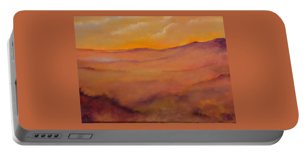 Colorado Portable Battery Charger featuring the painting Colorado #1 by Frederick Lyle Morris - Disabled Veteran
