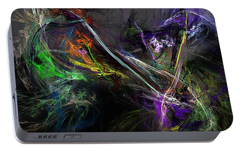 Fine Art Portable Battery Charger featuring the digital art Conflict #1 by David Lane