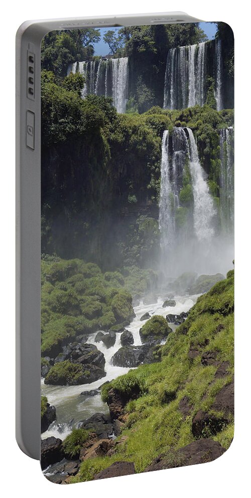534256 Portable Battery Charger featuring the photograph Devils Throat At Iguacu Falls Argentina #1 by Hiroya Minakuchi