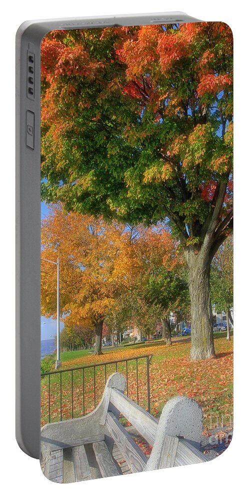 Autumn Portable Battery Charger featuring the photograph Dressed In Autumn by Geoff Crego