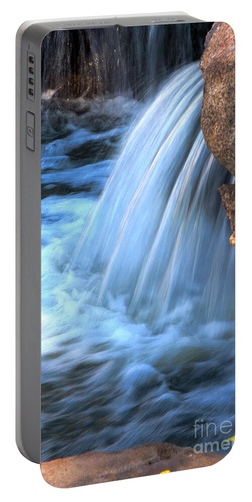 Waterfall Portable Battery Charger featuring the photograph First Light by Deb Halloran