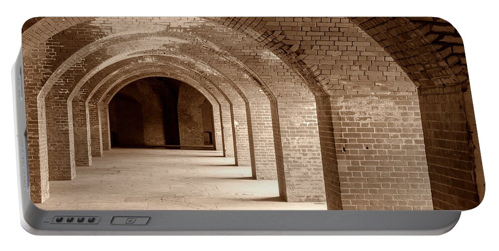 Landscape Portable Battery Charger featuring the photograph Fort Point Arches #1 by Jonathan Nguyen