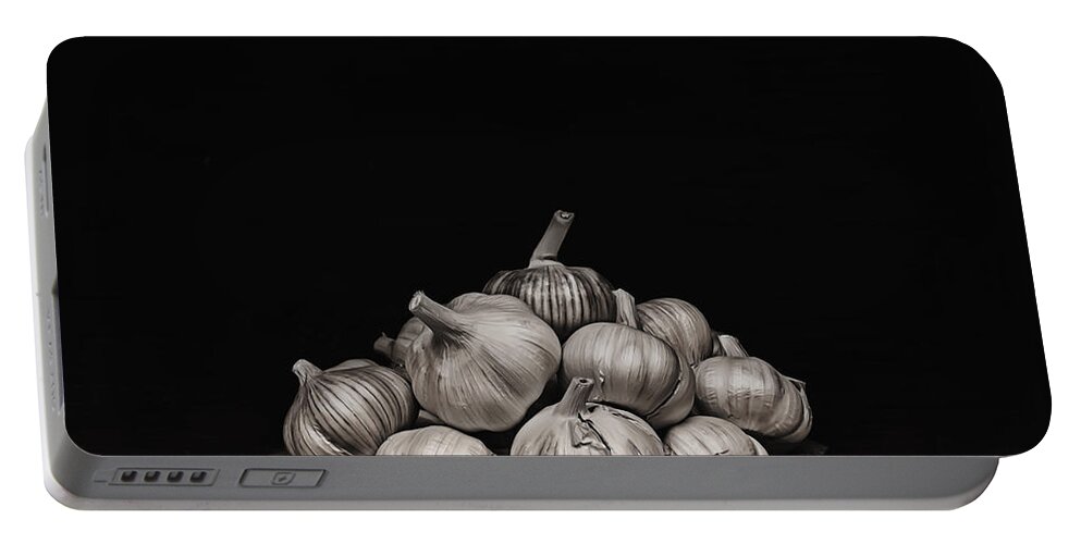 Food Portable Battery Charger featuring the photograph Garlic by Theresa Tahara