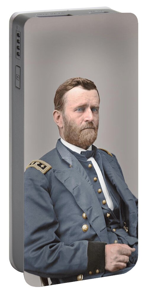Vertical Portable Battery Charger featuring the photograph General Ulysses S. Grant Of The Union #1 by Stocktrek Images